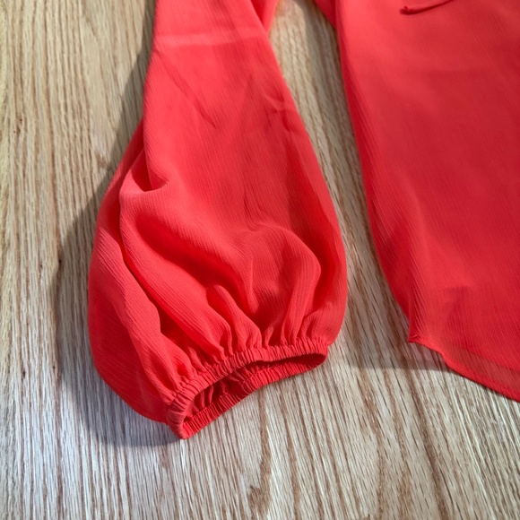 Lauren Ralph Lauren Women’s Orange Long Sleeve Blouse - Picture 5 of 11